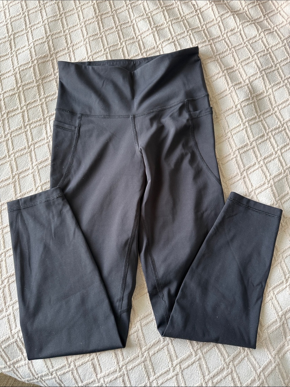 Old Navy Active Elevate Legging Go-Dry Black High-Waist with Side Pockets